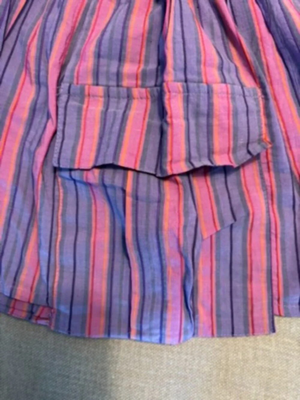 Zara striped cargo skirt, Girls' size 10